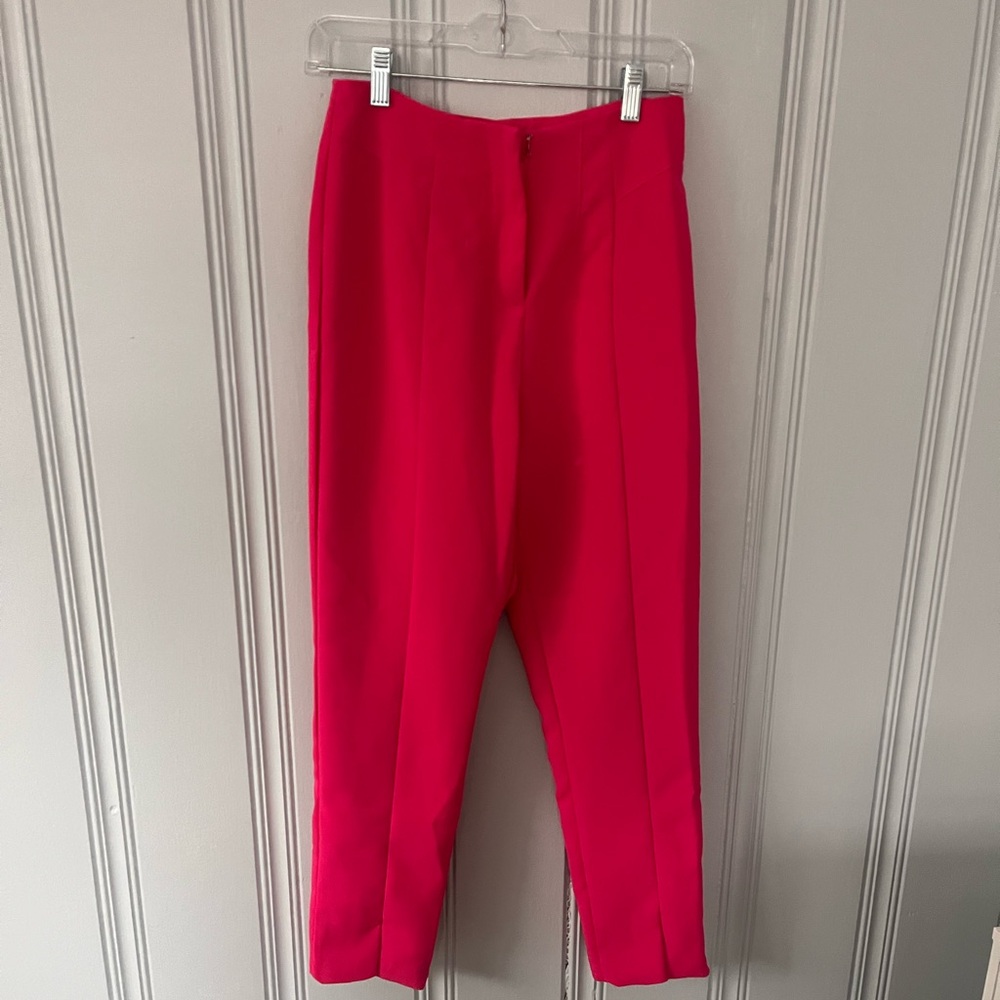 Hot pink trousers